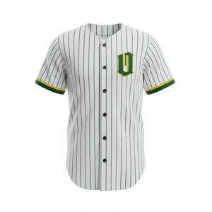 Oaklandish Green and White Striped Men's Jersey